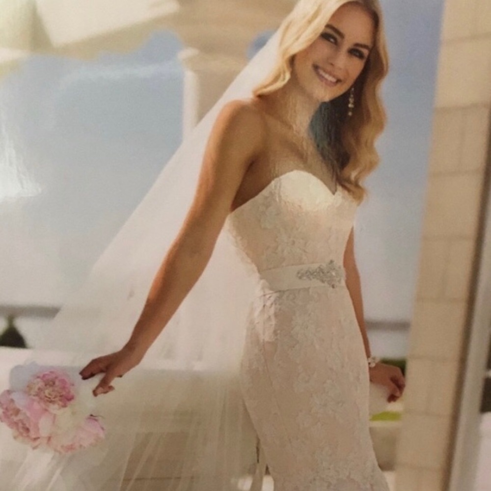 💕 NWT Stella York Wedding Dress 💕 Blush w/ Ivory